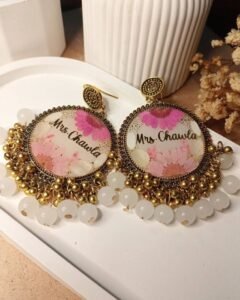 Customized name jhumka